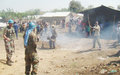  UN peacekeepers protect displaced people at Kiwanja 