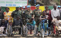 Peacekeepers donate wheelchairs to the Physically challenged of Goma