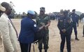Bunia : le gouvernement du Sénégal, à travers la MONUSCO, dote la PNC en matériel de gestion des foules 