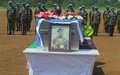 Cérémonie d’hommage  en l’honneur du militaire de rang  malawite Chancy Kaunda