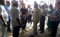 Visite d'évaluation du projet à impact rapide  du Centre de Santé de la PNC au camp MUNZENZE 