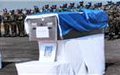 Goma : Ceremony in tribute to the three peacekeepers killed in Kirumba