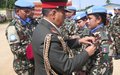 Le 20ième Contingent du Génie militaire népalais reçoit les honneurs des Nations Unies