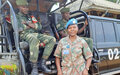 Major Thobeka Mswane, a female peacekeeper from South Africa, committed to make DRC a safer place for women and children.