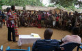 La MONUSCO sensibilise les femmes autochtones d’Ikengo sur le processus électoral
