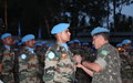 Members of Indian Contingent receive UN Peacekeping Medal 