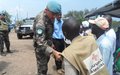 Le Commandant intérimaire de la Force de la Monusco visite le camp des réfugiés burundais de Lusenda