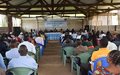 La force de la MONUSCO organise un débat sur la sécurité dans le quartier Bankoko de Bunia