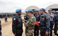 Decoration ceremony for about 400 MONUSCO Blue Helmets in Bunia, Province Orientale