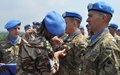 The Ukrainian contingent receives the United Nations Medal 