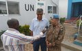 Le commandant de la Brigade Sud Kivu en visite d’inspection à Uvira