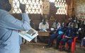 La MONUSCO explique son mandat aux acteurs locaux à Kigongo, Uvira, province du Sud-Kivu