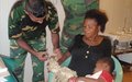 With MONUSCO care, a little girl is now back on her feet