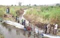 A Luberizi, le canal d’irrigation par le barrage de Tenge-Tenge réhabilité grâce à la MONUSCO 