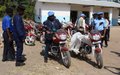 Remise officielle de 25 motos de la MONUSCO à la Police nationale  congolaise