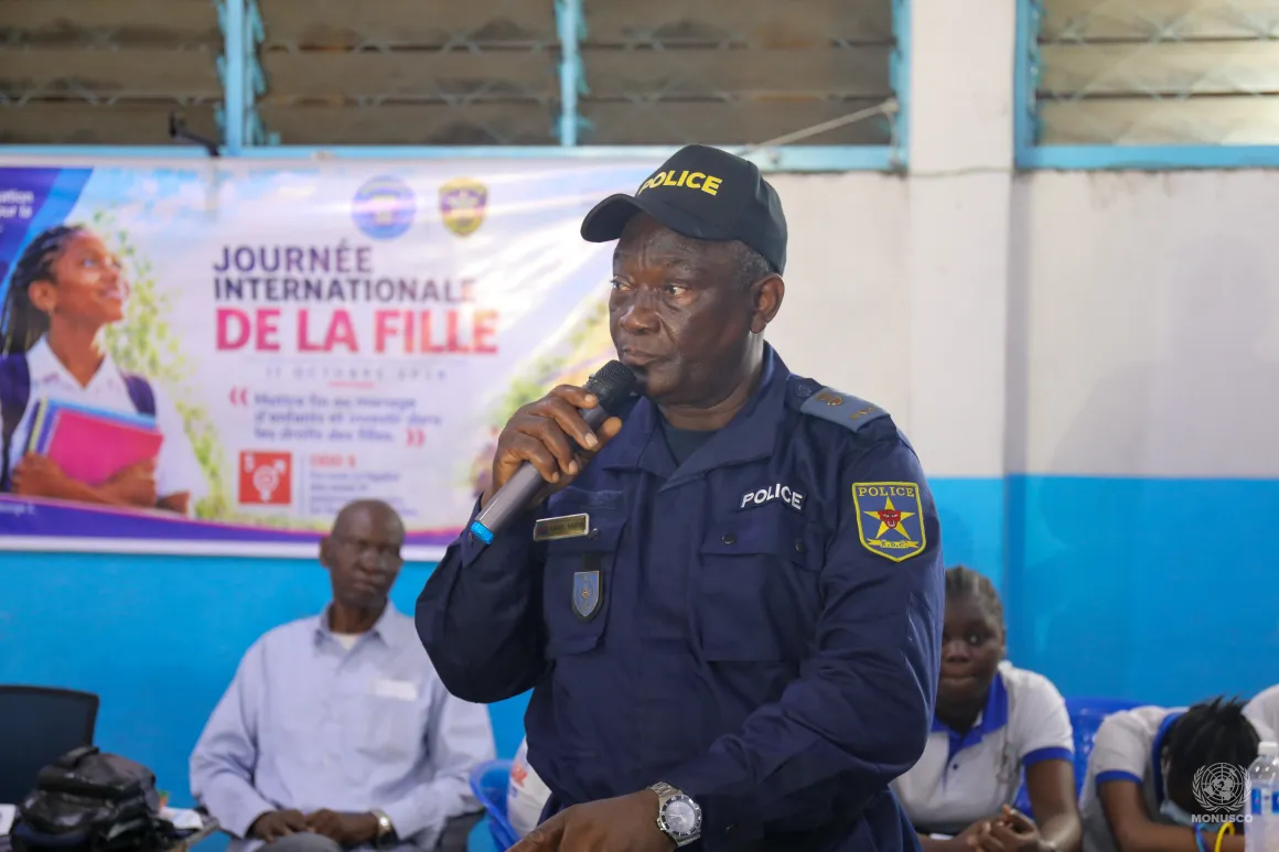Au total, une trentaine de jeunes filles ont participé à la séance de sensibilisation organisée par UNPOL et la Police congolaise.