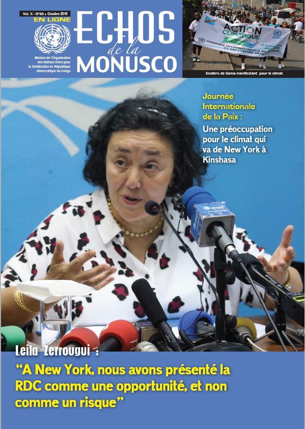 Echos de la MONUSCO N° 89 cover