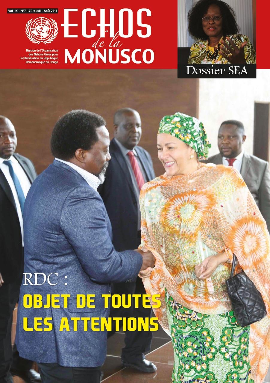 Echos de la MONUSCO n° 71 & 72 cover